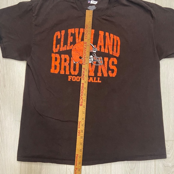 Cleveland Browns Short Sleeve T-Shirt Mens XL Brown NFL Team Apparel Cotton - Picture 3 of 7